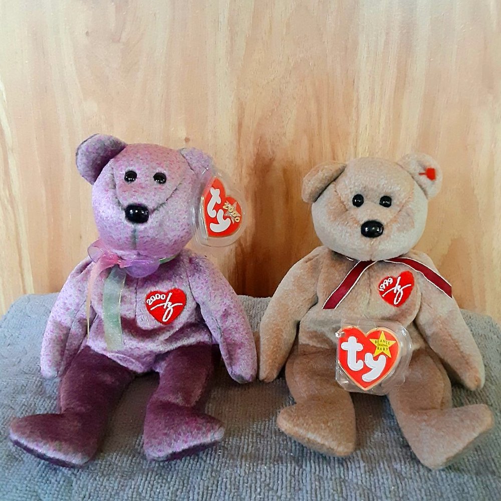 Ty 1999 & 2000 Signature Original Beanie Baby Set